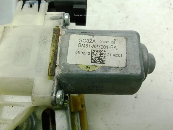 BM51A27001BA ELEVALUNAS PUERTA LAT TRA IZQ FORD FOCUS III|Desguaces La Cabaña