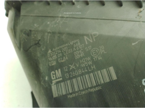  13260844LH FARO IZQUIERDO OPEL ZAFIRA B (A05)|Desguaces La Cabaña