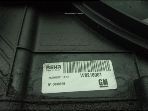 R3435003 ELECTROVENTILADOR OPEL MERIVA B Limusina (S10)|Desguaces La Cabaña