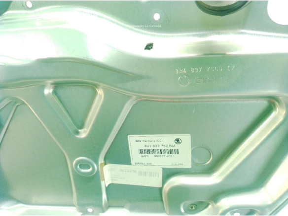  3U1837752BM ELEVALUNAS PUERTA LAT DEL DER SKODA SUPERB I (3U4)|Desguaces La Cabaña
