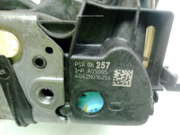 006257 CERRADURA PUERTA LAT DEL DER PEUGEOT 508|Desguaces La Cabaña