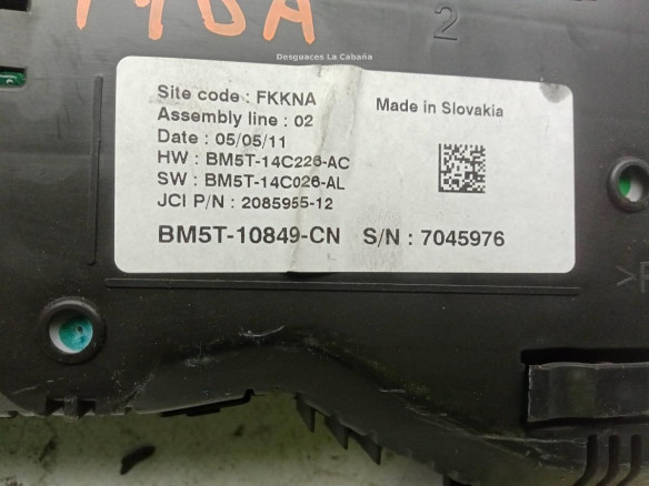 BM5T10849CN, CUADRO INSTRUMENTOS FORD FOCUS III|Desguaces La Cabaña