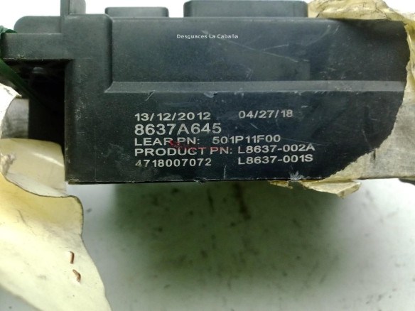 8637A645, CAJA FUSIBLES INTERIOR (BSI) CITROEN C4 AIRCROSS|Desguaces La Cabaña