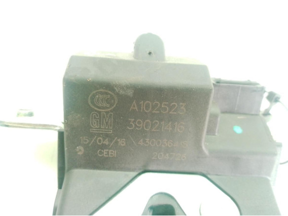 A102523, 39021416 CERRADURA PORTON / TAPA MALETA OPEL CORSA E (X15)|Desguaces La Cabaña
