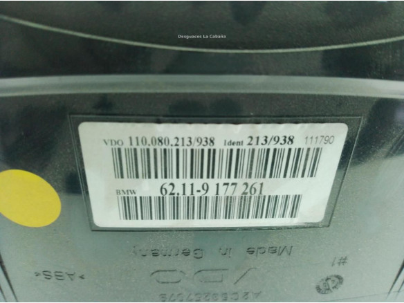 62109194889, 9177261 CUADRO INSTRUMENTOS BMW 5 (E60)|Desguaces La Cabaña
