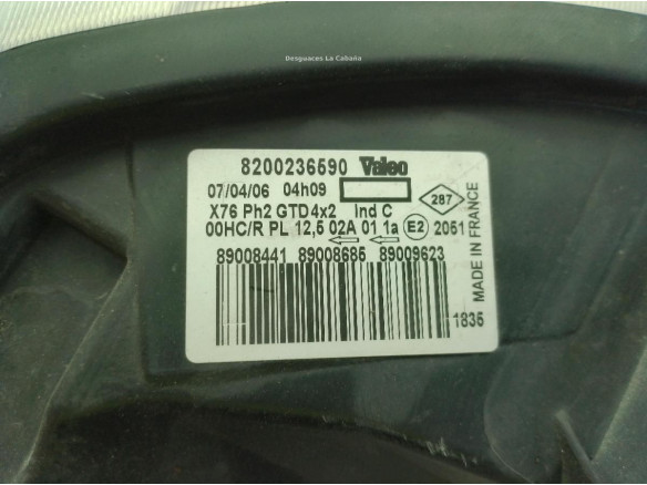8200236590 FARO IZQUIERDO RENAULT KANGOO (KC0/1_)|Desguaces La Cabaña
