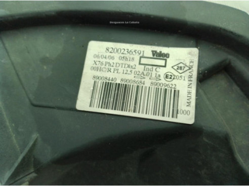8200236591 FARO DERECHO RENAULT KANGOO (KC0/1_)|Desguaces La Cabaña