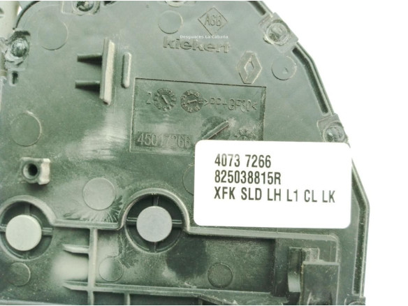 825038815R CERRADURA PUERTA LAT TRA IZQ RENAULT KANGOO BE BOP (KW0/1_)|Desguaces La Cabaña