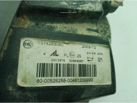 1374293080 FARO DERECHO FIAT DUCATO Furgón (250_, 290_)|Desguaces La Cabaña