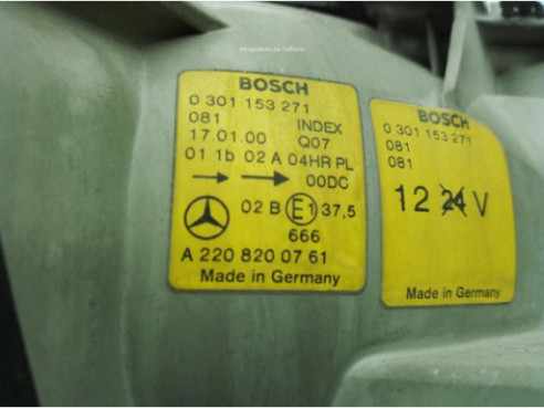 A2208200761 FARO IZQUIERDO MERCEDES BENZ CLASE S (W220)|Desguaces La Cabaña