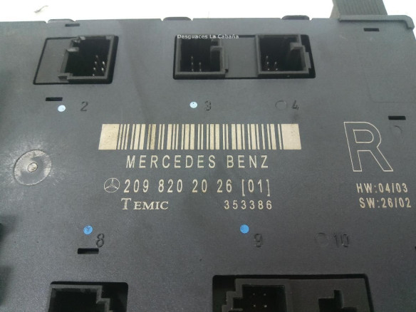 2098202026 CENTRALITA PUERTA MERCEDES BENZ CLK (C209) |Desguaces La Cabaña