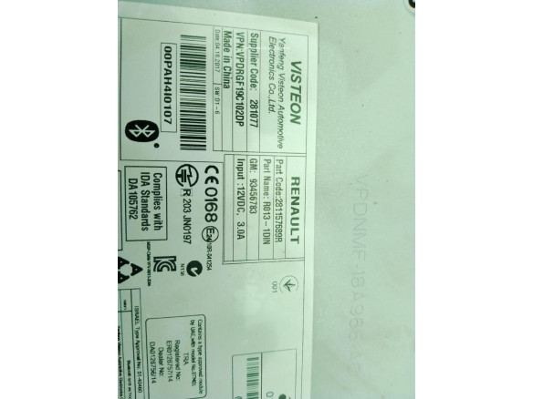 281157689R MODULO RADIO NISSAN NV300 Furgón (X82)|Desguaces La Cabaña