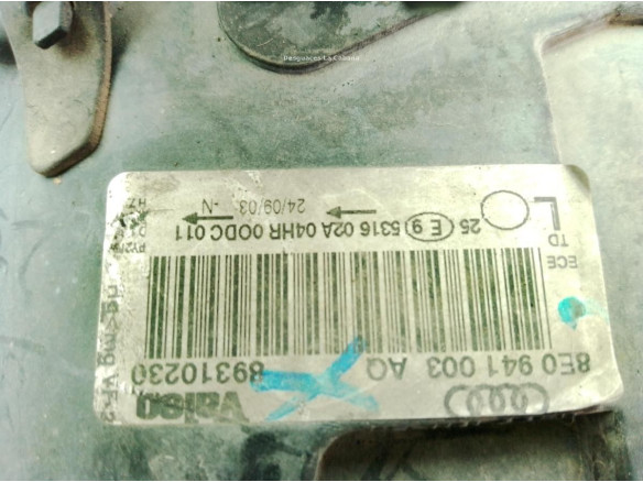 8E0941003AQ FARO IZQUIERDO AUDI A4 (8E2, B6)|Desguaces La Cabaña