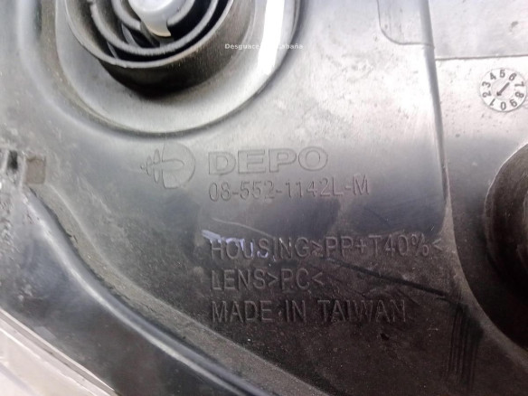 FARO IZQUIERDO CITROEN C-ELYSEE|Desguaces La Cabaña