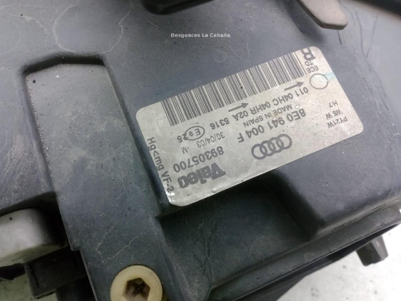 8E0941004F FARO DERECHO AUDI A4 (8E2, B6)|Desguaces La Cabaña