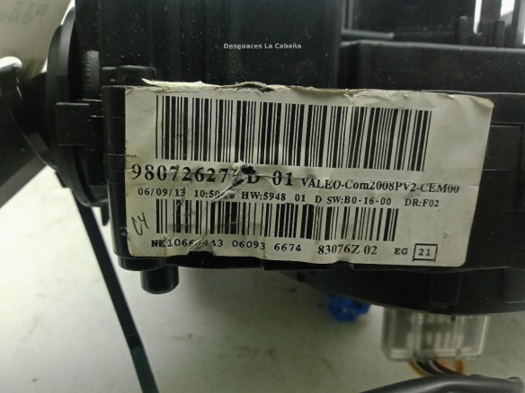 98072627D MANDO COMPLETO CITROEN C4 Grand Picasso II|Desguaces La Cabaña