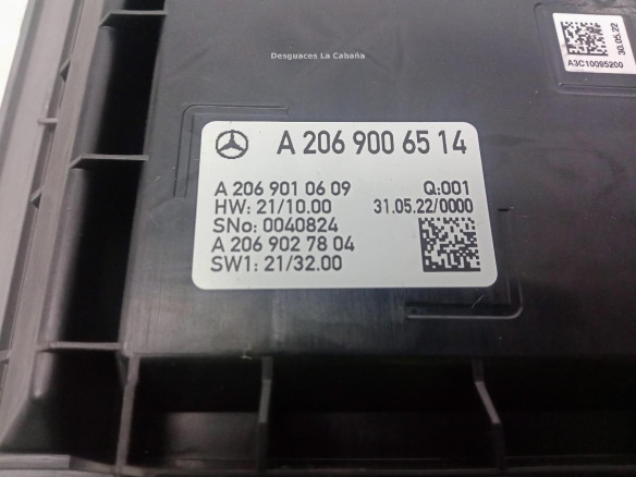   PANTALLA MULTIMEDIA MERCEDES BENZ CLASE C T-MODEL (S206)|Desguaces La Cabaña