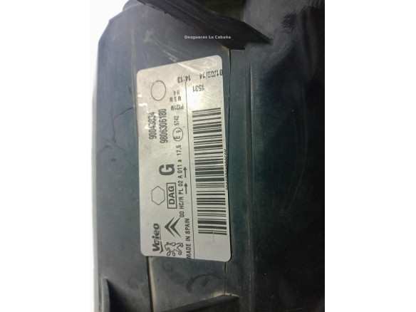 9806306180 FARO IZQUIERDO CITROEN BERLINGO (B9)|Desguaces La Cabaña