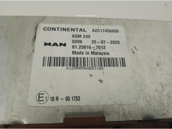 81258167012 MODULO ELECTRONICO MAN TGX|Desguaces La Cabaña