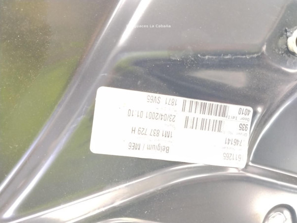   ELEVALUNAS PUERTA LAT DEL IZQ SEAT TOLEDO II (1M2)|Desguaces La Cabaña