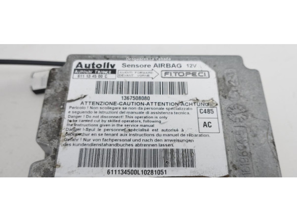 611134500C CENTRALITA AIRBAG FIAT QUBO (225_) |Desguaces La Cabaña