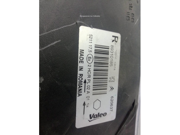 89310185 FARO DERECHO CITROEN XSARA PICASSO (N68)|Desguaces La Cabaña