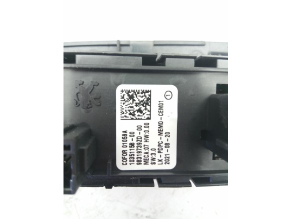 98319739ZD MANDO ELEVALUNAS PUERTA LAT DEL IZQ PEUGEOT 3008 SUV (M_) |Desguaces La Cabaña