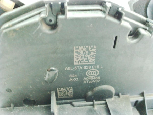 A5L5TA839015L CERRADURA PUERTA LAT TRA IZQ SKODA FABIA III (NJ3)|Desguaces La Cabaña