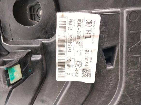  83480D7600 ELEVALUNAS PUERTA LAT TRA DER HYUNDAI TUCSON (TL)|Desguaces La Cabaña