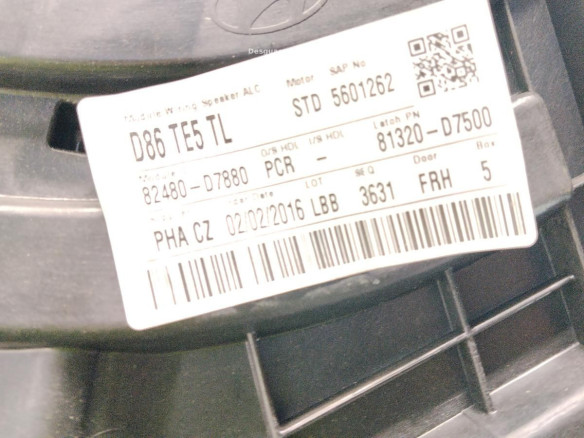  81320-D7500 ELEVALUNAS PUERTA LAT DEL DER HYUNDAI TUCSON (TL)|Desguaces La Cabaña
