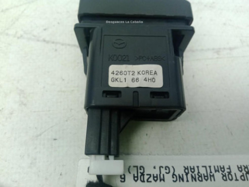  GKL1664H0 INTERRUPTOR WARNING MAZDA 6 Ranchera familiar (GJ, GL)|Desguaces La Cabaña