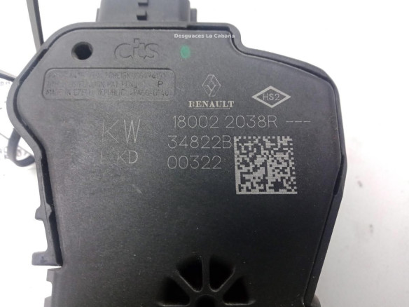  180022038R POTENCIOMETRO ACELERADOR RENAULT KANGOO BE BOP (KW0/1_)|Desguaces La Cabaña