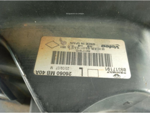 89317191 FARO IZQUIERDO RENAULT Maxity|Desguaces La Cabaña