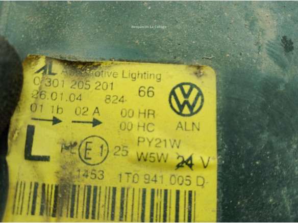 0301205201 FARO IZQUIERDO VW TOURAN (1T1, 1T2)|Desguaces La Cabaña
