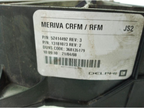 52414492 ELECTROVENTILADOR OPEL MERIVA A Limusina (X03)|Desguaces La Cabaña