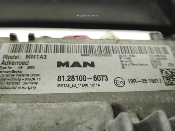 81281006073 MODULO ELECTRONICO MAN TGX II|Desguaces La Cabaña
