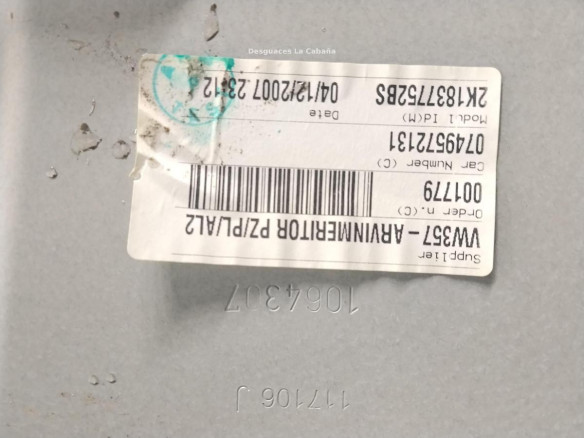  ELEVALUNAS PUERTA LAT DEL DER VW CADDY III Furgón (2KA, 2KH, 2CA, 2CH)|Desguaces La Cabaña
