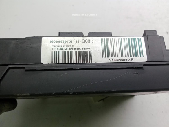  9806687880 CAJA FUSIBLES INTERIOR (BSI) PEUGEOT 308 SW II|Desguaces La Cabaña