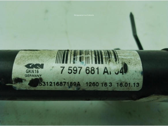 7597681 AI PALIER TRA IZQ BMW 3 (F30, F80)|Desguaces La Cabaña