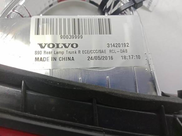  31420192 PILOTO TRA DER INT VOLVO S90 II (234)|Desguaces La Cabaña
