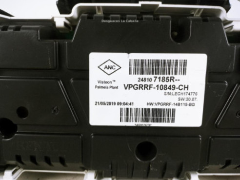 248107185R CUADRO INSTRUMENTOS RENAULT CLIO IV (BH_)|Desguaces La Cabaña