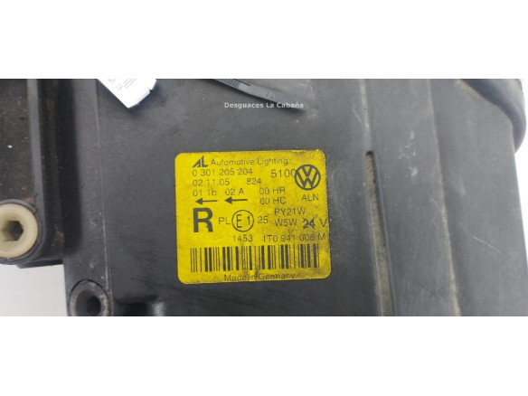 FARO DERECHO VW TOURAN (1T1, 1T2)|Desguaces La Cabaña
