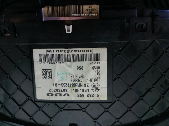  IK684723301W CUADRO INSTRUMENTOS BMW 3 Gran Turismo (F34) |Desguaces La Cabaña