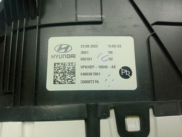  94003K7001 CUADRO INSTRUMENTOS HYUNDAI i10 III (AC3, AI3)|Desguaces La Cabaña