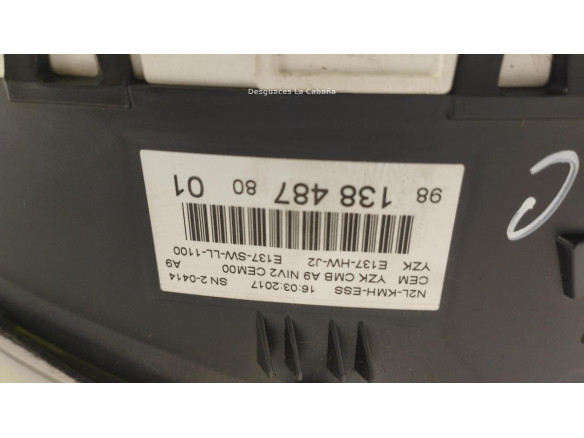 9813848780 CUADRO INSTRUMENTOS PEUGEOT 208|Desguaces La Cabaña