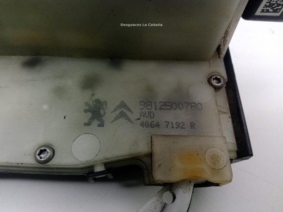 9812500780 CERRADURA PUERTA LAT DEL DER PEUGEOT 208|Desguaces La Cabaña