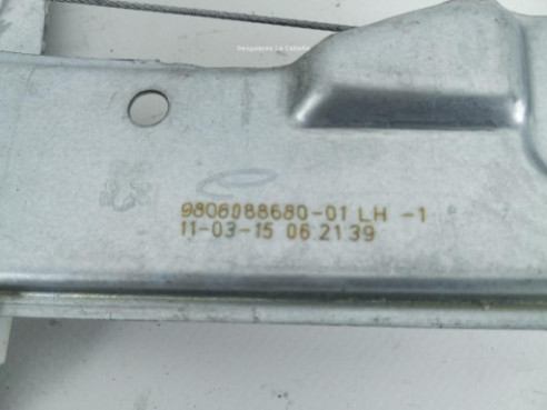 9806088680 ELEVALUNAS PUERTA LAT TRA IZQ PEUGEOT 2008|Desguaces La Cabaña