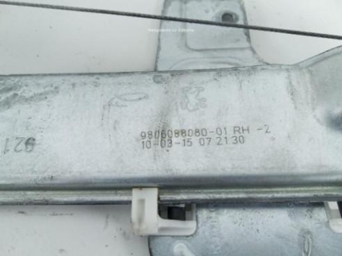 9806088080 ELEVALUNAS PUERTA LAT DEL DER PEUGEOT 2008|Desguaces La Cabaña