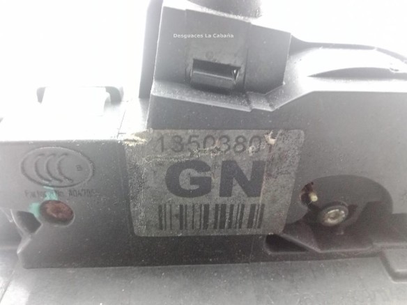 13503801GN CERRADURA PUERTA LAT DEL IZQ OPEL INSIGNIA A (G09) |Desguaces La Cabaña