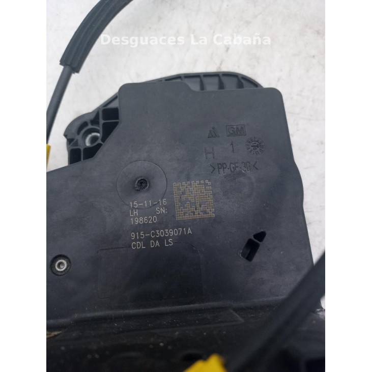 CERRADURA PUERTA LAT DEL IZQ OPEL ASTRA K (B16) |Desguaces La Cabaña